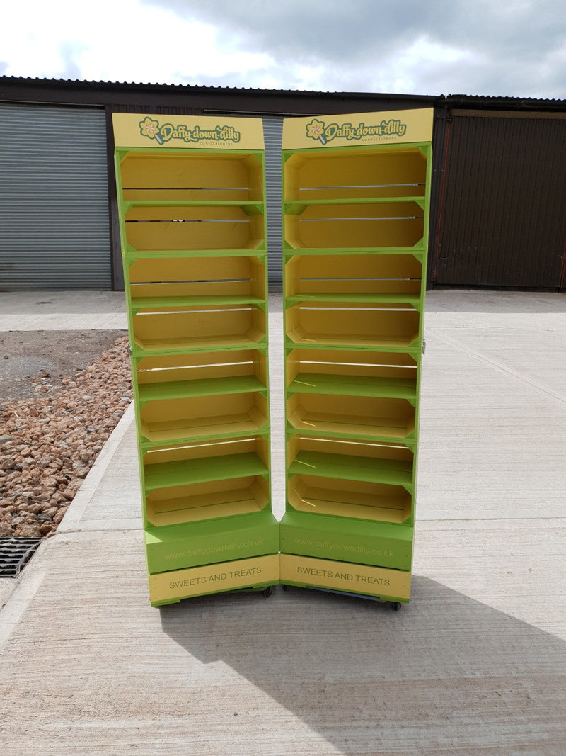 Portrait 4 Crate Shelving Unit Dual Colour