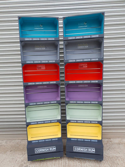Portrait 4 Crate Shelving Unit Dual Colour