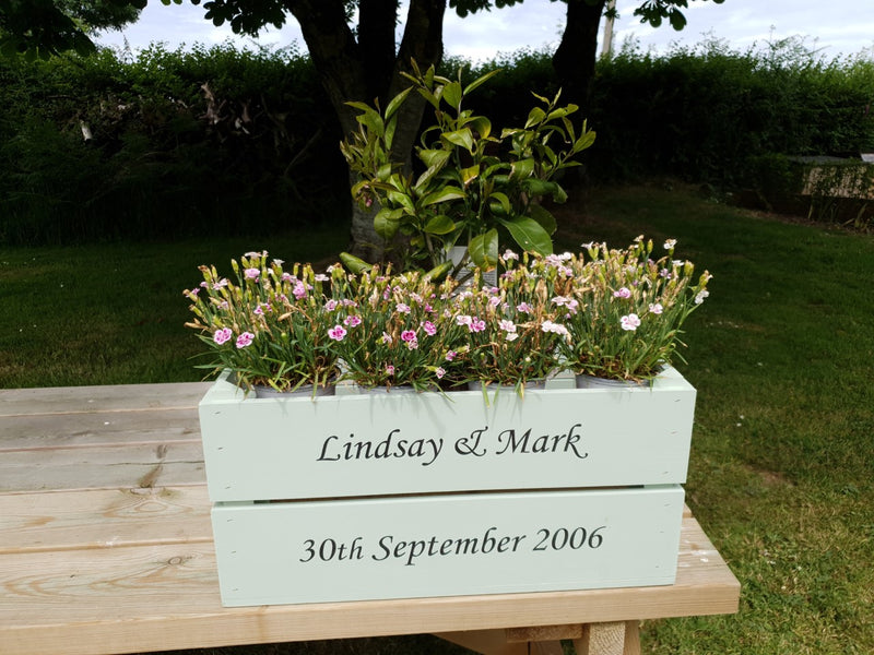 Personalised Large wooden Planter Crate