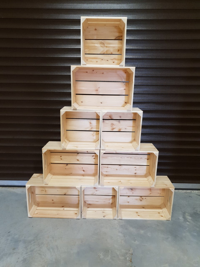 Wooden Crate Christmas Tree Display