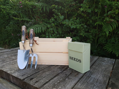 Small personalised Garden Planter Crate