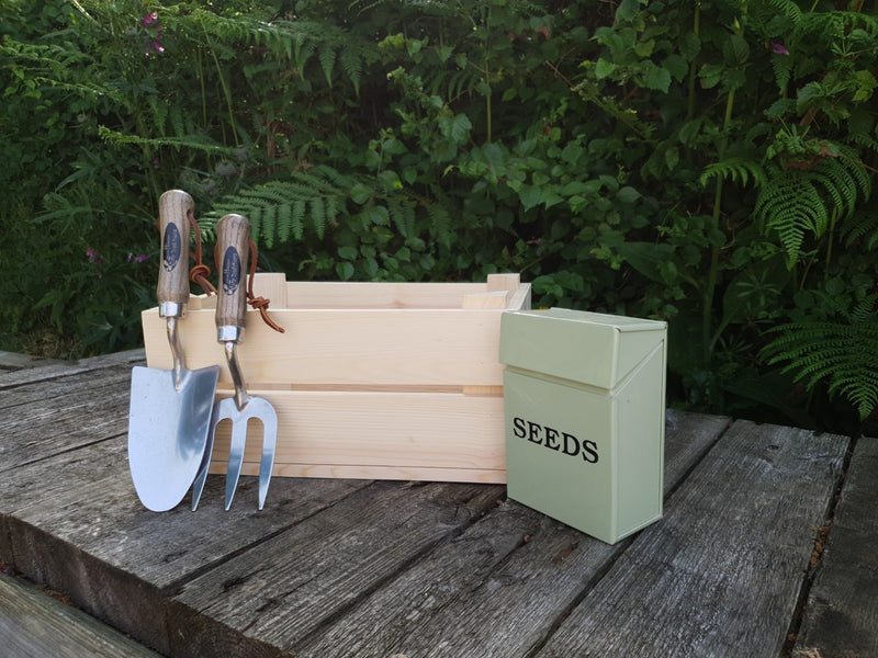 Small personalised Garden Planter Crate