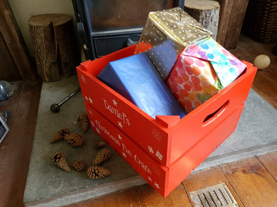 Personalised Wooden Christmas Eve Crate