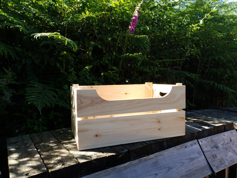 Large Personalised crate with Lipped panel