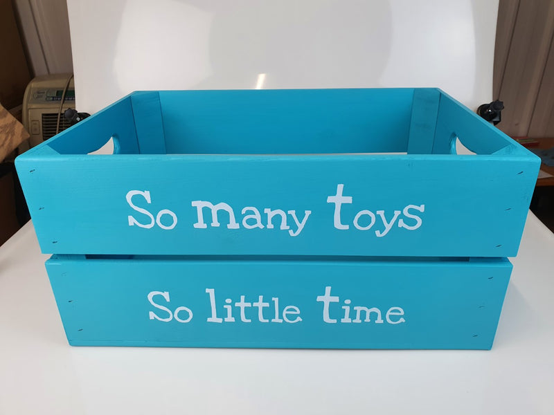 Personalised Wooden Toy Storage Box