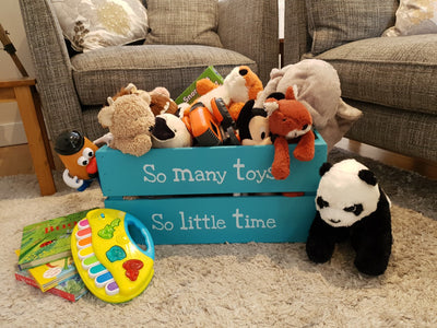 Personalised Wooden Toy Storage Box