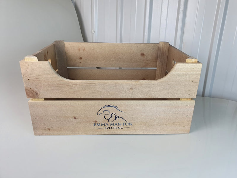 Large Personalised crate with Lipped panel