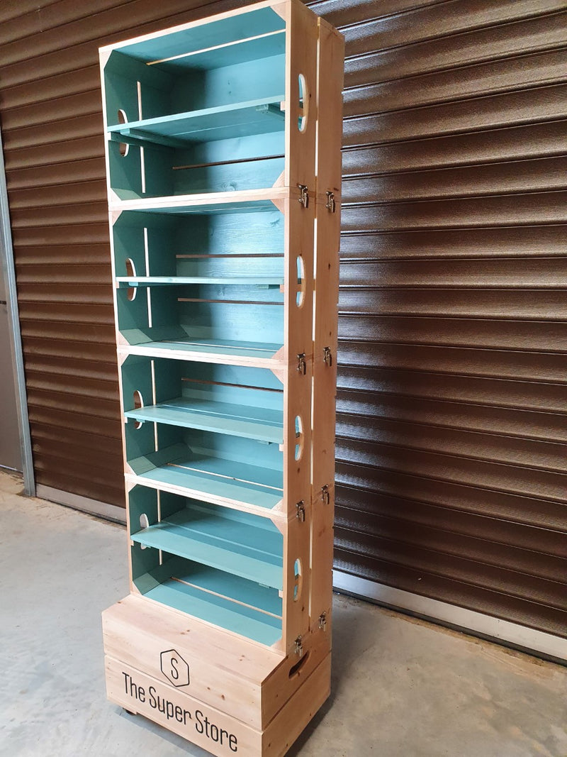 Portrait 4 Crate Shelving Unit Dual Colour